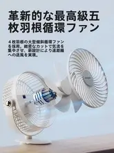 充電式ミニデスクファン【クリップ式・静音・持ち運び便利・家庭用・USB接続】