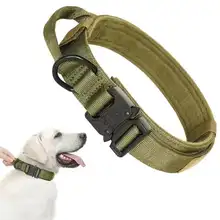 ハウンド犬用タクティカル首輪【脱出防止・トレーニング用・引き綱付き】