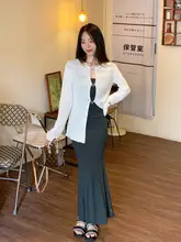 美スタイルを引き立てるフィッシュテールドレス【スリーブレス・フランス風・秋用】