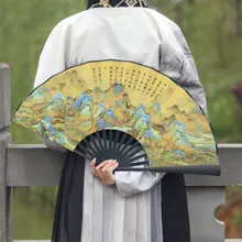 中国風 折り扇【男性用・夏季撮影・フルカラー】