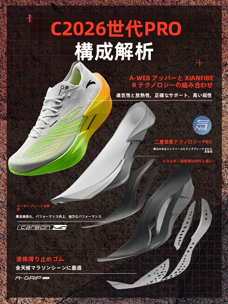 クッション性に優れたランニングシューズ：防滑仕様とカーボンプレート搭載モデルの実用性解析