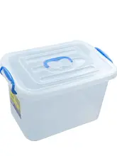 透明プラスチック収納ボックス【厚手・大容量・家庭用・車用衣類整理】