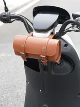 厚手のレトロデザイン自転車用フロントバッグ【折りたたみ可能・電動スクーター用】