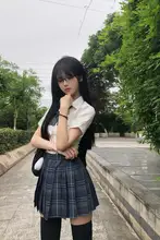チェック柄JK制服風ミニスカート【プリーツデザイン・半身裙・学校用】（セットアップ対応）