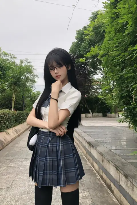 チェック柄JK制服風ミニスカート【プリーツデザイン・半身裙・学校用】（セットアップ対応）