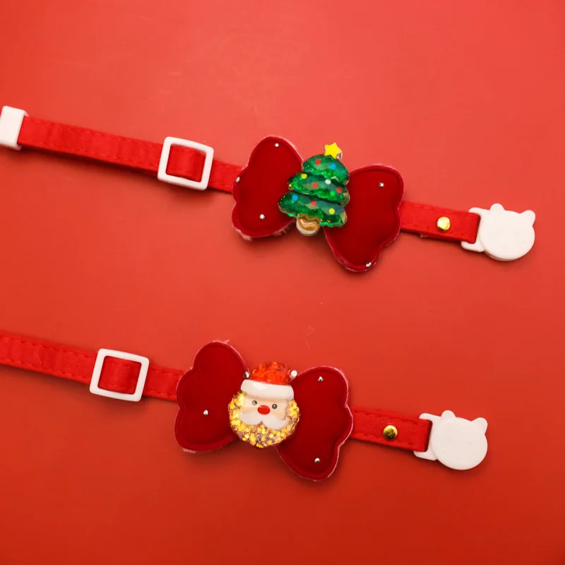 クリスマスデザインのペット用カラフル首輪：安全で使いやすいリボンタイプの選び方