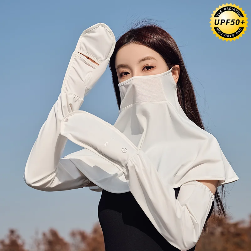 夏用冷感UVカットアームカバー【防紫外線・運転用・通気性・女性用】