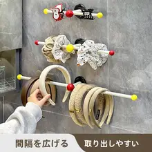 多機能タオル掛け＆ヘアアクセサリー収納ラック【浴室・壁掛け・洗面所用】