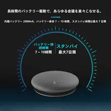USB接続全方向マイクスピーカー【会議用・プラグアンドプレイ】