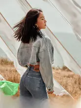 AlphaGym 高ウエスト スリムフィットデニムパンツ【美尻効果・ストレッチ・九分丈】