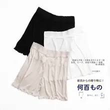 夏用シルクレギンス【桑蚕シルク・ワイドフィット・透け防止・スリープパンツ】