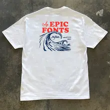 洗練されたデザイン！クルーネック半袖Tシャツ【純綿・軽量・ゆったりフィット】