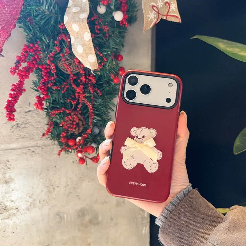 可愛らしくユニークなスマートフォンケース：evenshow バタフライ結びクマケースのガジェットおしゃれ実用性