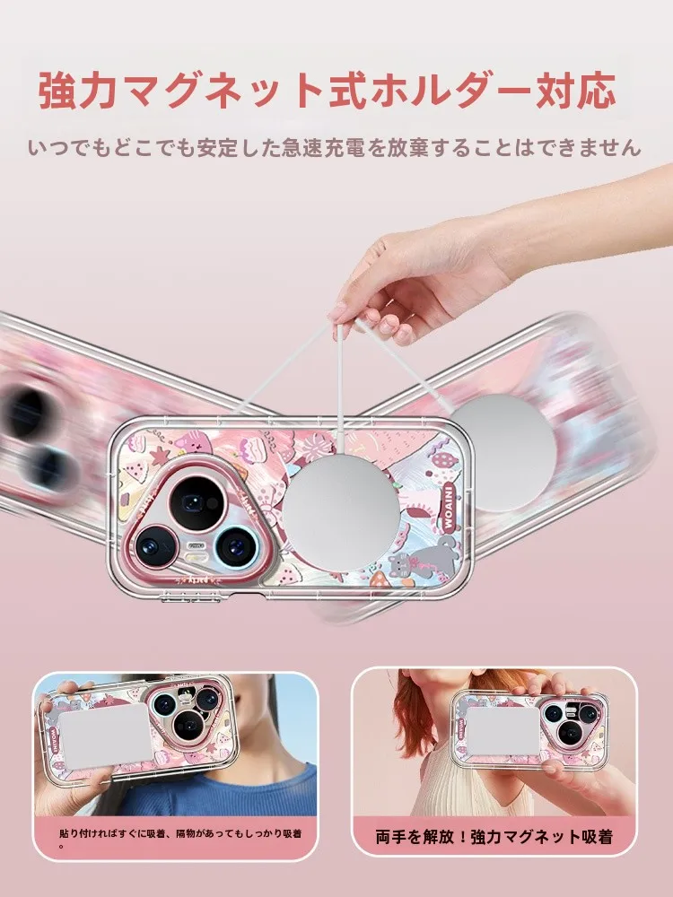 猫デザインのスマートフォンケース：磁吸式でHuaweiスマホに貼り付ける方法と実用性