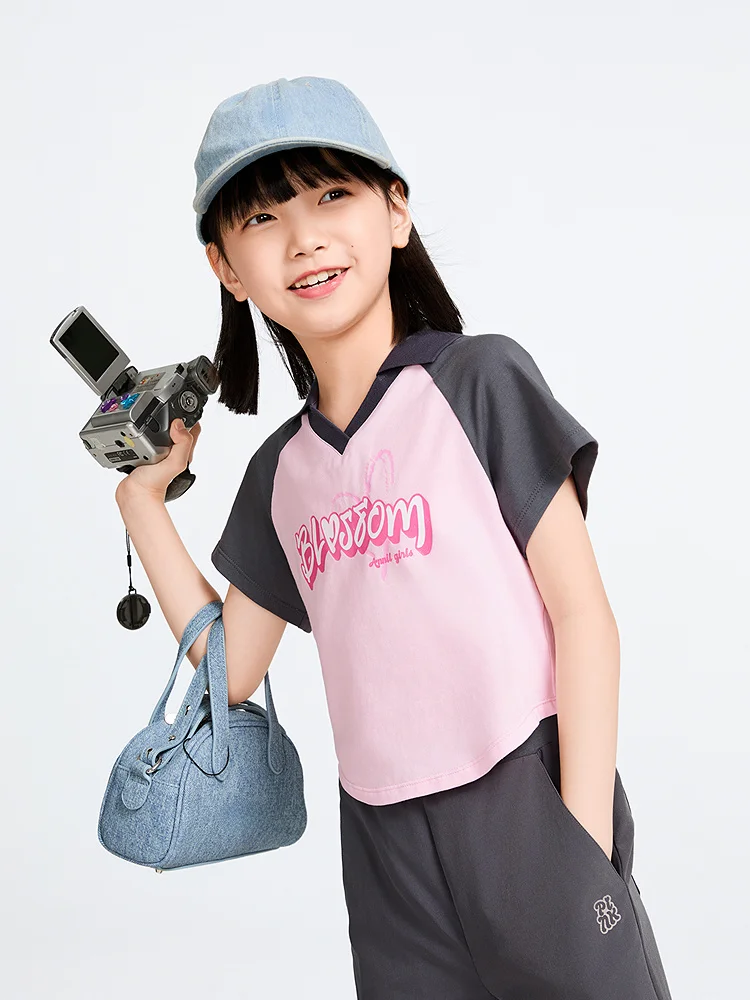 ピンクポロシャツの選定ガイド：子供用翻領短袖POLOシャツ【夏用・柔らかいコットン】