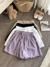 スタイルのウエストゴム抽绳ショートパンツ【夏用・シンプル・スリム効果・ルーズフィット】（セットアップ対応）