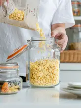 密閉瓶 乾物食品 ガラス瓶 保存容器 五穀雑穀