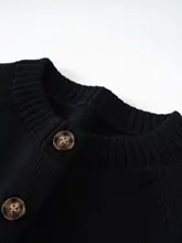 100%コットンカーディガン【レディース・ラウンドネック・厚手・ゆったりフィット】