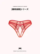 セクシーなレース透視Tバックパンティ【低ウエスト・誘惑的デザイン】