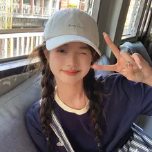 ユニークロゴデザインのキャップ【夏用・ソフトトップ・UVカット・女子用】