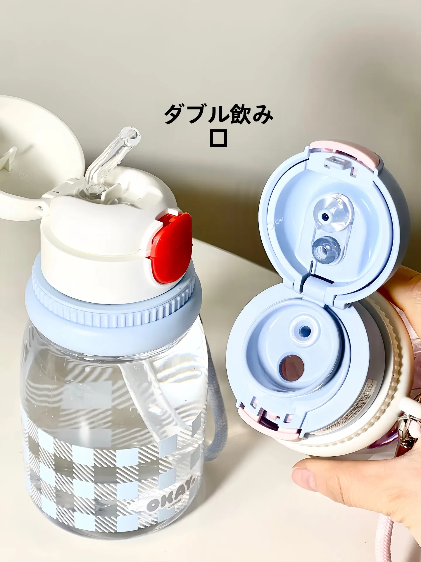 高温対応のトライタン製水筒：持ち込み可能で耐久性とデザインが評価される