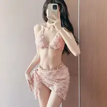 セクシーなビキニ水着【分体・韓国風・ストラップ付き・女性用】（セットアップ対応）