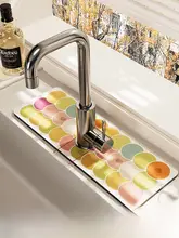 キッチン・洗面台用 吸水マット【シリカゲル・カット可能・速乾】