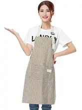 女性用 コットンリネンエプロン【防汚・キッチン作業用・日本風デザイン】
