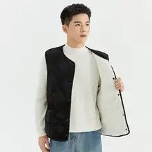 冬用 メンズ 厚手ベスト【大サイズ・保温・コットン・学生制服対応】