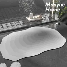 バスマット 珪藻土 吸水速乾 グラデーション 滑り止め 浴室用 トイレ 家庭用