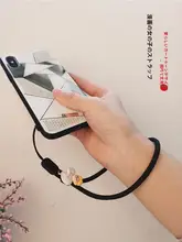 可愛いデザインの調節可能なスマホ用ハンドストラップ【手作り・耐久性・ユニバーサル】