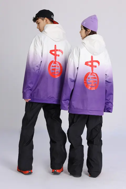男女兼用 スノーボード用 フード付きスウェットシャツ【極上の柔らかさ・防寒・防水】（セットアップ対応）
