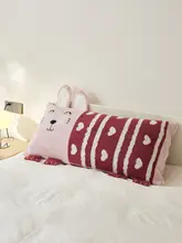 かわいい長耳ウサギの大抱き枕【半分フリース・子供部屋用・デコレーション】（セットアップ対応）