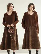 きらめくラメニットカーディガン【オープンフロント・レディース】