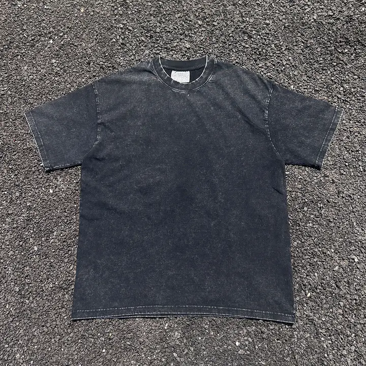 極上の柔らかさヴィンテージ風ウォッシュ加工ショートスリーブTシャツ【ユニセックス・無地・カジュアル】