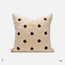 クマの刺繍デザイン ソファ用抱き枕【カフェカラー・創意・インテリア】