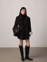 暖かな印象のテーラードジャケット【女性用・一粒ボタン・加厚綿入り】