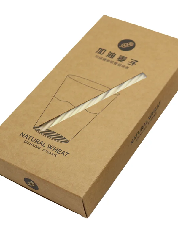 天然麦わらストロー【環境に優しい・生分解性】（セットアップ対応）