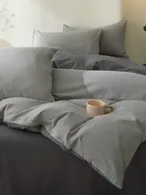 純綿のベッド用4点セット【シングル・通年用・宿舎用・シーツ3点セット】