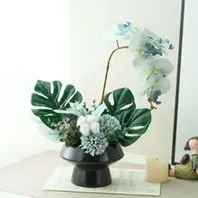 北欧風 シンプルなデザインの蝴蝶蘭造花【リビング・寝室・バルコニー用デコレーション】