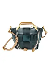 レトロかわいい牛革バケットバッグ野菜かごマザーバッグ