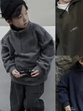 フリース素材のキッズウェア【秋冬用・男女兼用・保温・おしゃれデザイン】（セットアップ対応）