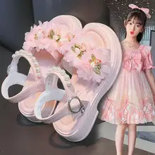 女の子用 サマーサンダル【デザインシューズ・ソフトソール・プリンセスタイプ】