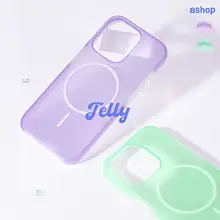 papapashop 夏の始まりを楽しむ！カラフルな蛍光マカロン風液体シリコンジェリーマットスマホケース【iPhone用】