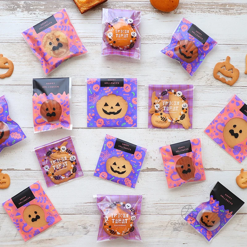 ハロウィン用包装袋：多彩な日式スタイルで焼き菓子・スナックを効率的に密封
