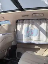 車用窓日よけカーテン【全棉・赤ちゃん用・嵌入式スライドレール】