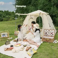 Naturehike 自動テント【屋外用・防風防雨・34人用・ポータブル・キャンプ】