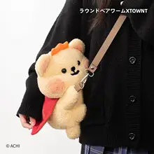 ぬいぐるみ ショルダーバッグ もこもこ 寝そべり キャラクター かわいい レディース プレゼント