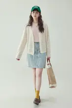 法式透かし編み薄手ニットカーディガン【夏用・UVカット・エアコン対策】