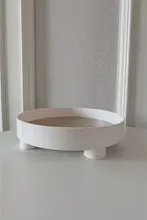 北欧風 プラスチック装飾収納トレイ【アートスカルプチャー・化粧品・フルーツ用】